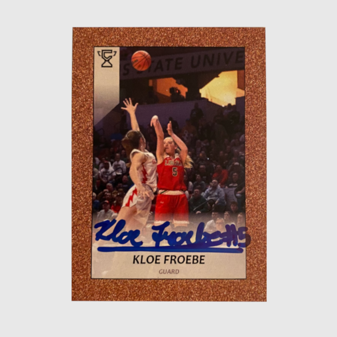 Trading card of Kloe Froebe.
