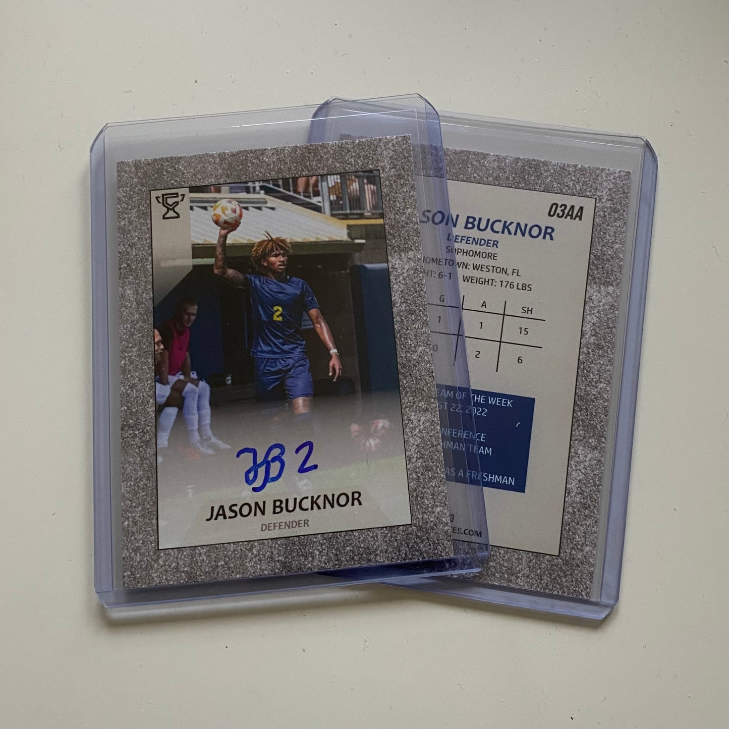 Jason Bucknor autographed trading card.