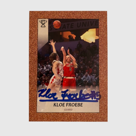 Trading card of Kloe Froebe.