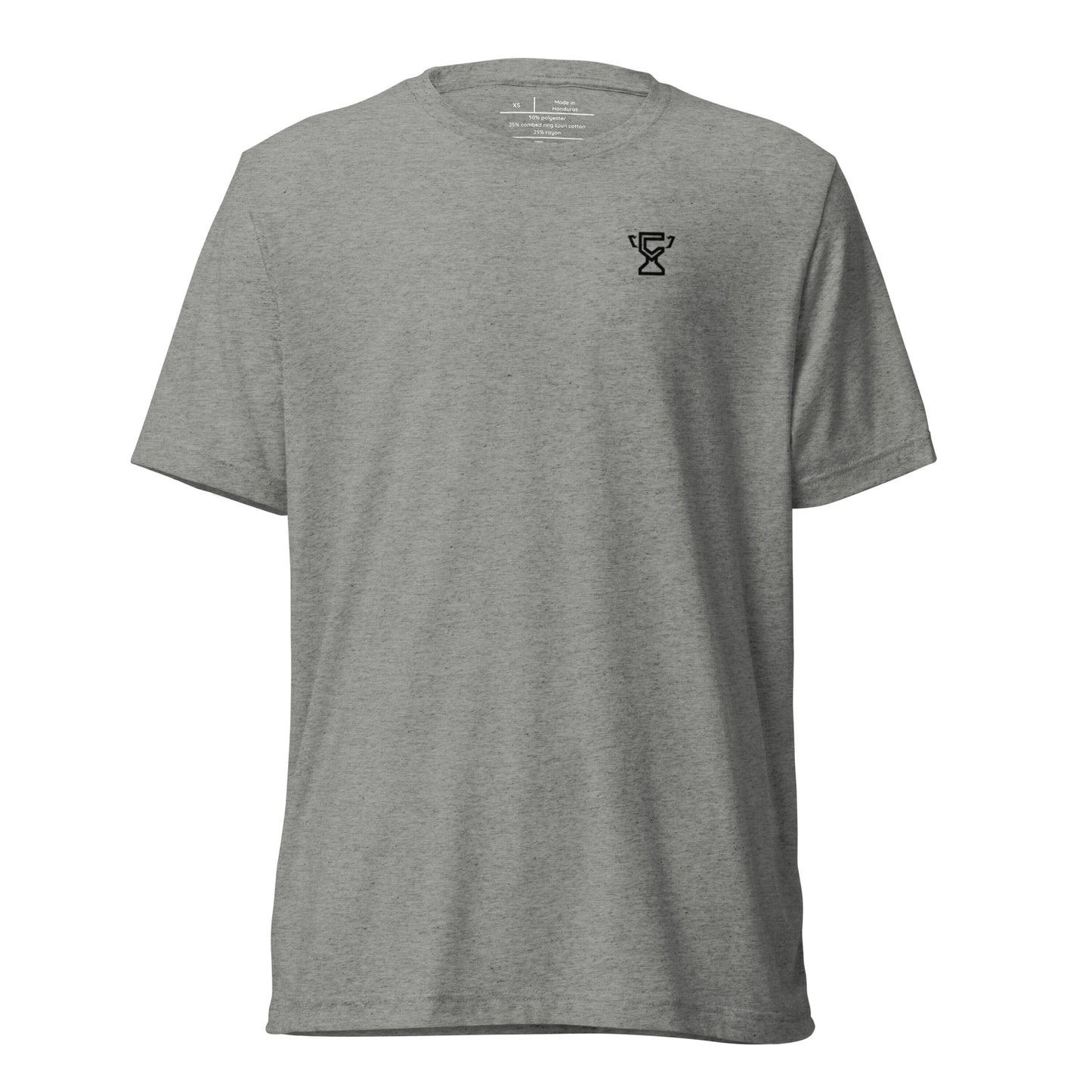 Gray Champletes ultra soft t-shirt.