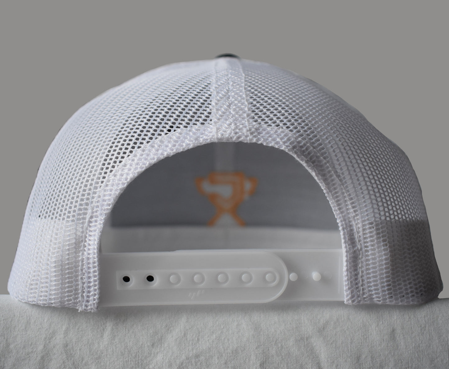The back of the Champletes trucker hat.