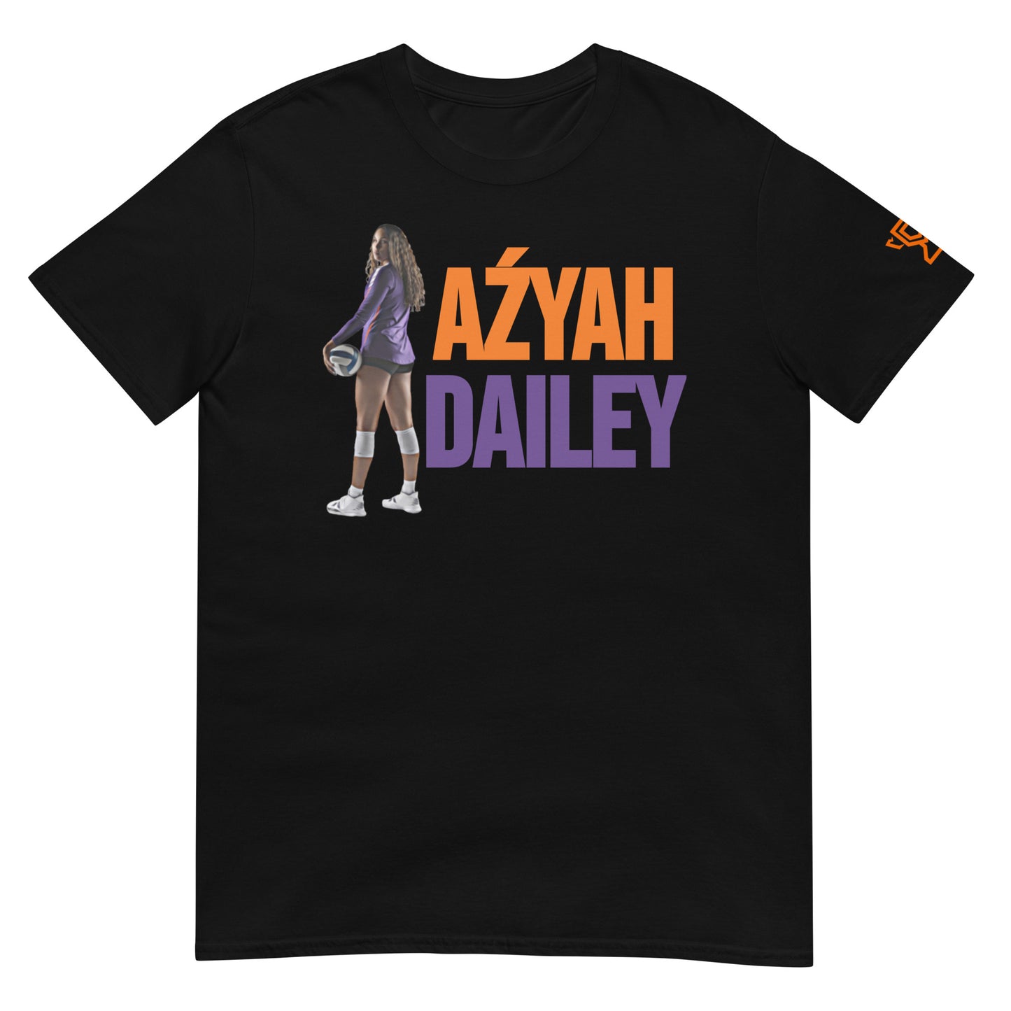 Black t-shirt featuring Aźyah Dailey