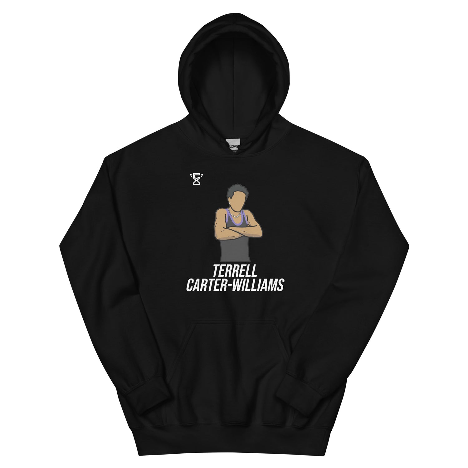 Black hoodie featuring Terrell Carter-Williams.